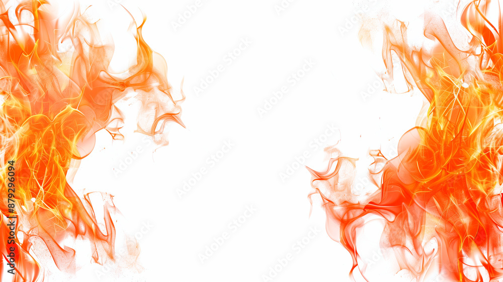 fire burning isolated on white background fire burning isolated on white background