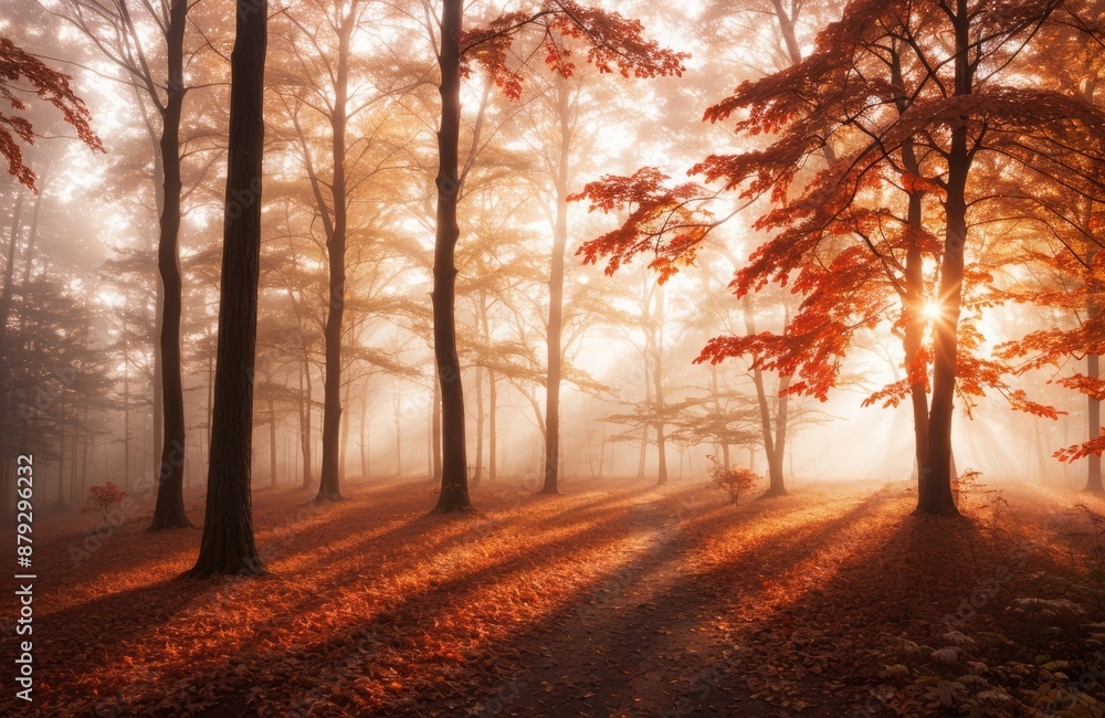 Obraz premium Forest Awakes at Dawn