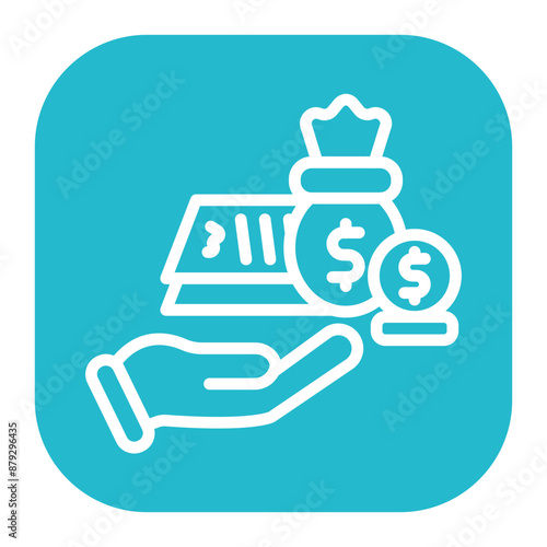 Handover icon vector image. Can be used for Inheritance.