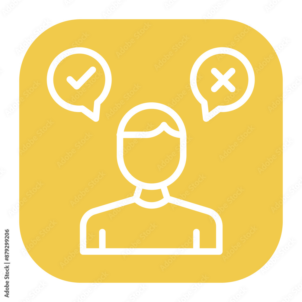 Decision Making icon vector image. Can be used for Market Research. Decision Making icon vector image. Can be used for Market Research.