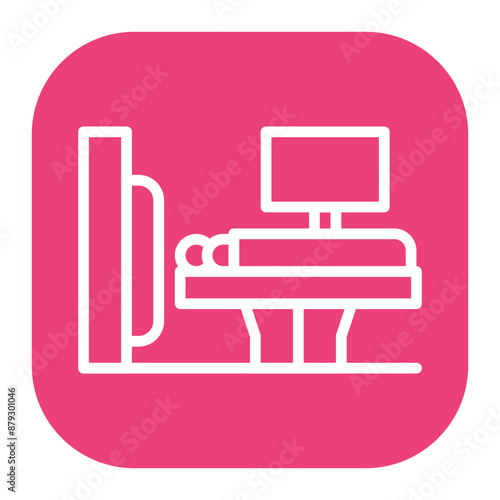 CT Scan icon vector image. Can be used for Medical Tests.