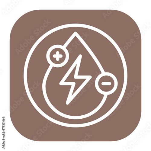 Electrolytes icon vector image. Can be used for Medical Tests.