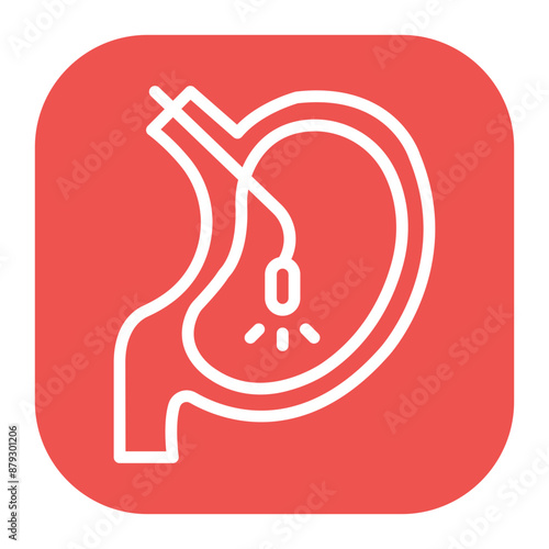 Endoscopy icon vector image. Can be used for Medical Tests.