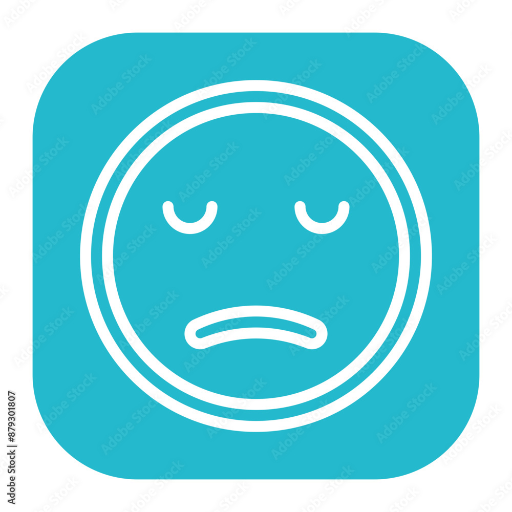 Apathetic icon vector image. Can be used for Human Emotions. Apathetic icon vector image. Can be used for Human Emotions.