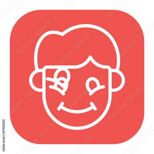 Grateful icon vector image. Can be used for Human Emotions.