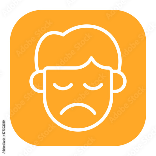 Guilty icon vector image. Can be used for Human Emotions.