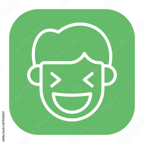 Happy icon vector image. Can be used for Human Emotions.