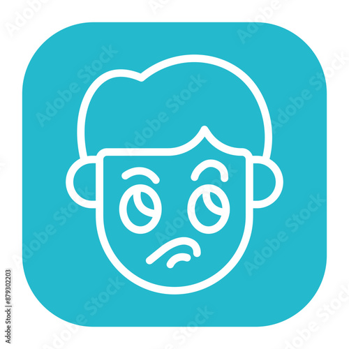 Jealous icon vector image. Can be used for Human Emotions.