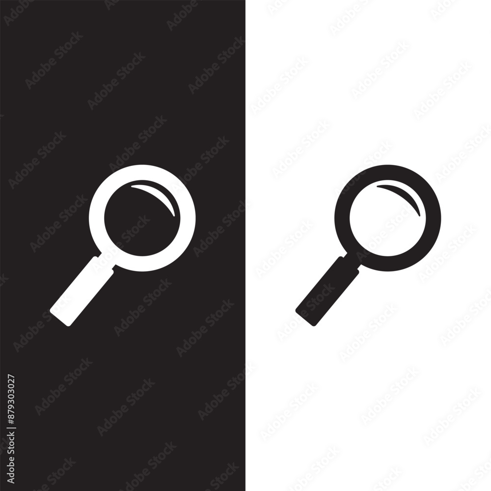 Search icon, Magnifying glass icon symbol vector illustration.
Search icon, Magnifying glass icon symbol vector illustration.
