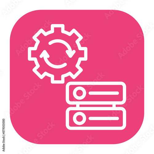 Data Integration icon vector image. Can be used for Data Science.