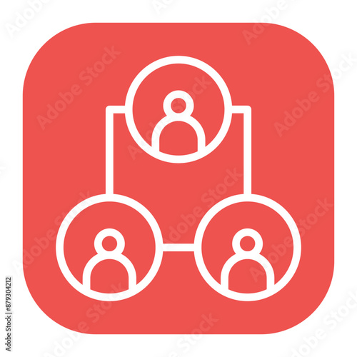 Interconnected icon vector image. Can be used for Data Science.