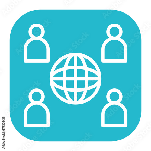 Outsourcing icon vector image. Can be used for Data Science.