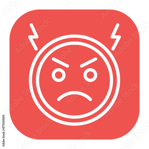 Irritability icon vector image. Can be used for Burnout.
