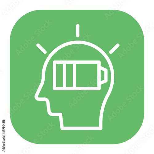 Mental Drain icon vector image. Can be used for Burnout.