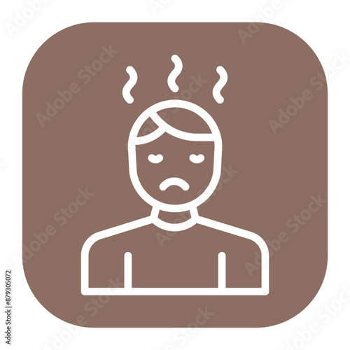 Unmotivated icon vector image. Can be used for Burnout.