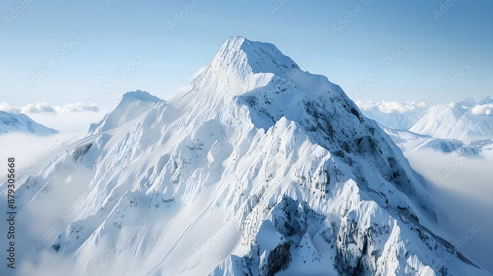 Majestic Snow-Capped Mountain Peaks under Clear Blue Sky
Majestic Snow-Capped Mountain Peaks under Clear Blue Sky