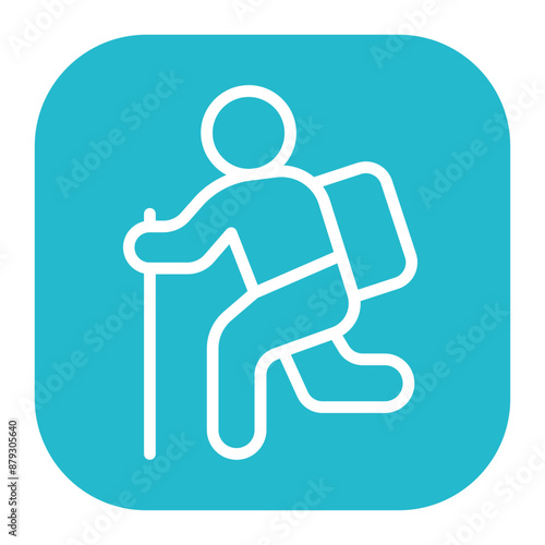 Wanderer icon vector image. Can be used for Urban Tribes.