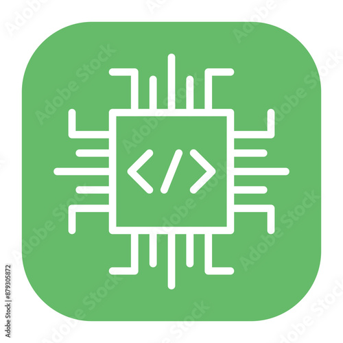 Firmware icon vector image. Can be used for 3d Printing.