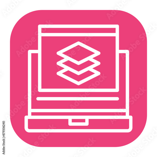 Slicer icon vector image. Can be used for 3d Printing.