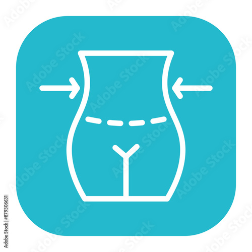 Liposuction icon vector image. Can be used for Plastic and Cosmetic Surgery.