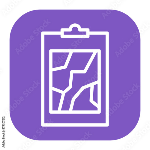 Marathon Map icon vector image. Can be used for Marathon.