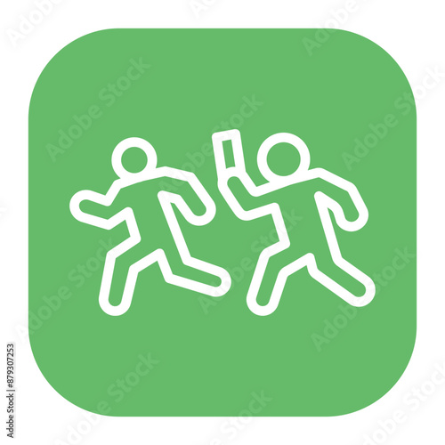 Relay Baton icon vector image. Can be used for Marathon.