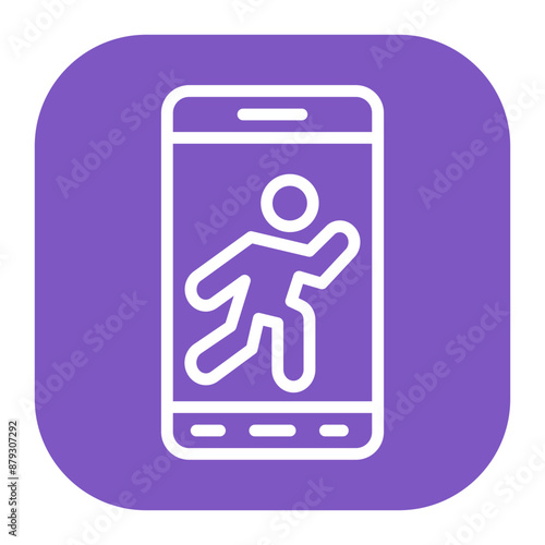 Running App icon vector image. Can be used for Marathon.