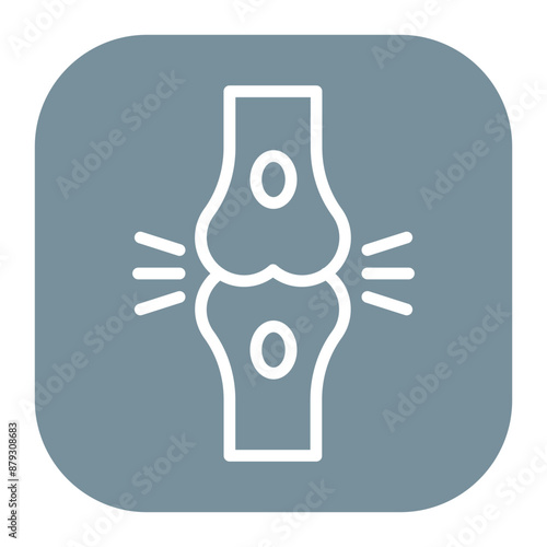 Bursitis icon vector image. Can be used for Body Ache.