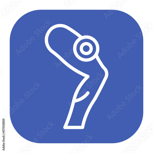 Hip Pain icon vector image. Can be used for Body Ache.