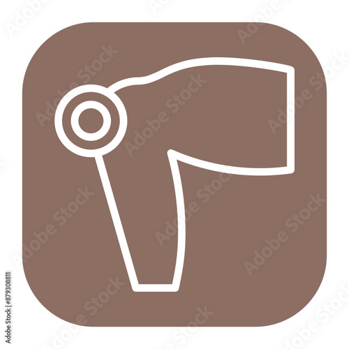 Knee Pain icon vector image. Can be used for Body Ache.