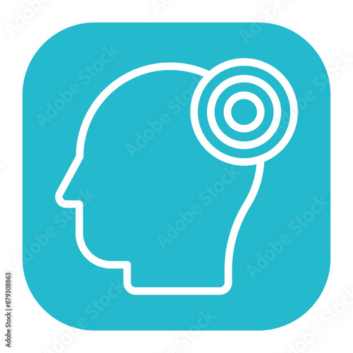 Migraine icon vector image. Can be used for Body Ache.