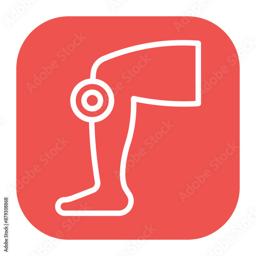 Leg Pain icon vector image. Can be used for Body Ache.