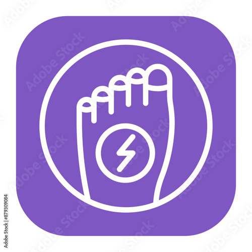 Toe Pain icon vector image. Can be used for Body Ache.