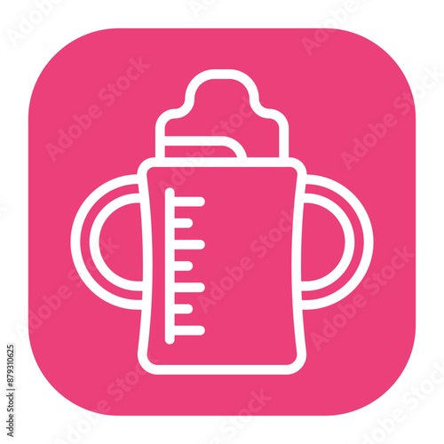 Sippy Cup icon vector image. Can be used for Raising Children.