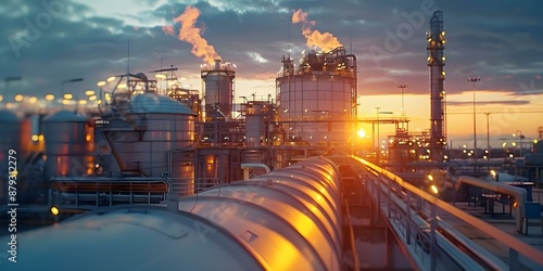 Sustainable Energy Facility Generating Green Hydrogen Gas and Clean Electricity. Concept Renewable Energy, Green Hydrogen, Clean Electricity, Sustainable Facility