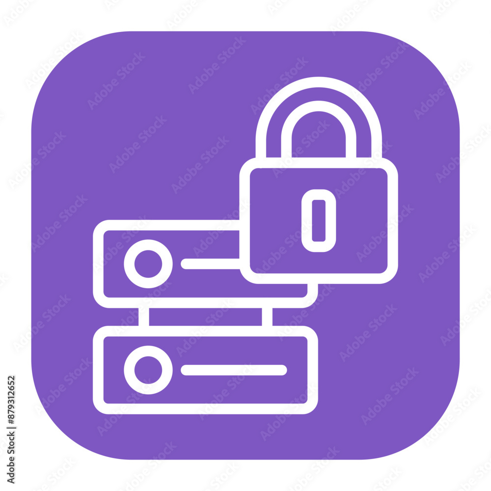 Secure data icon vector image. Can be used for Information Security. Secure data icon vector image. Can be used for Information Security.
