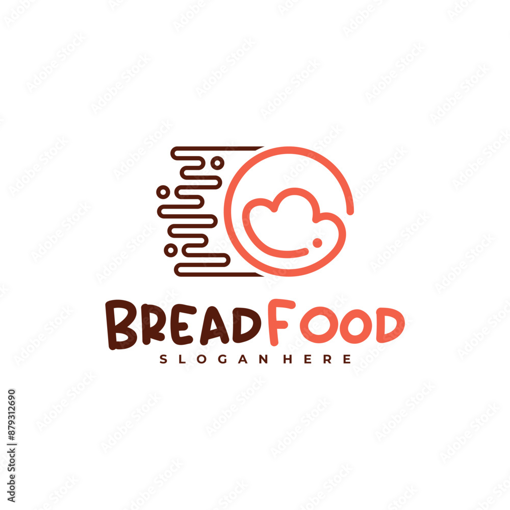 Fast Bread logo vector template, Creative Bread logo design concepts Fast Bread logo vector template, Creative Bread logo design concepts