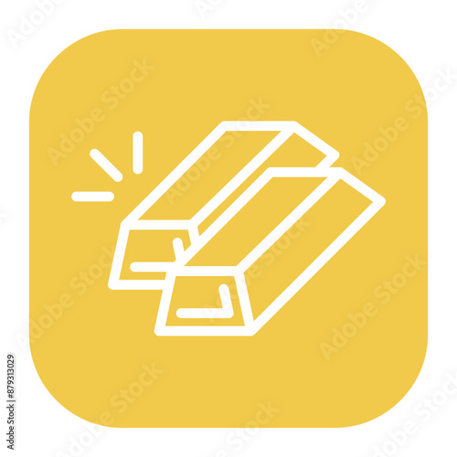 Gold Nugget icon vector image. Can be used for Mining And Crafting.