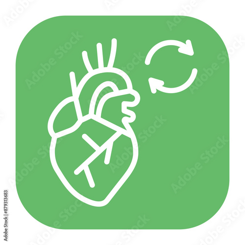 Heart Transplant icon vector image. Can be used for Psychiatric Hospitals.