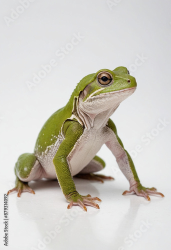 Reptiles, isolated on a white background in commercial photography