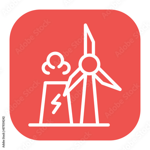 Energy Industry icon vector image. Can be used for Oil And Gas.
