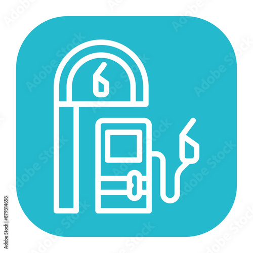 Petrol Station icon vector image. Can be used for Oil And Gas.