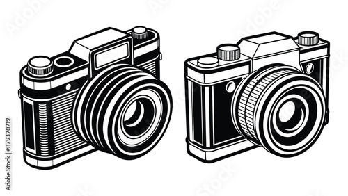 camera silhouette vector illustration