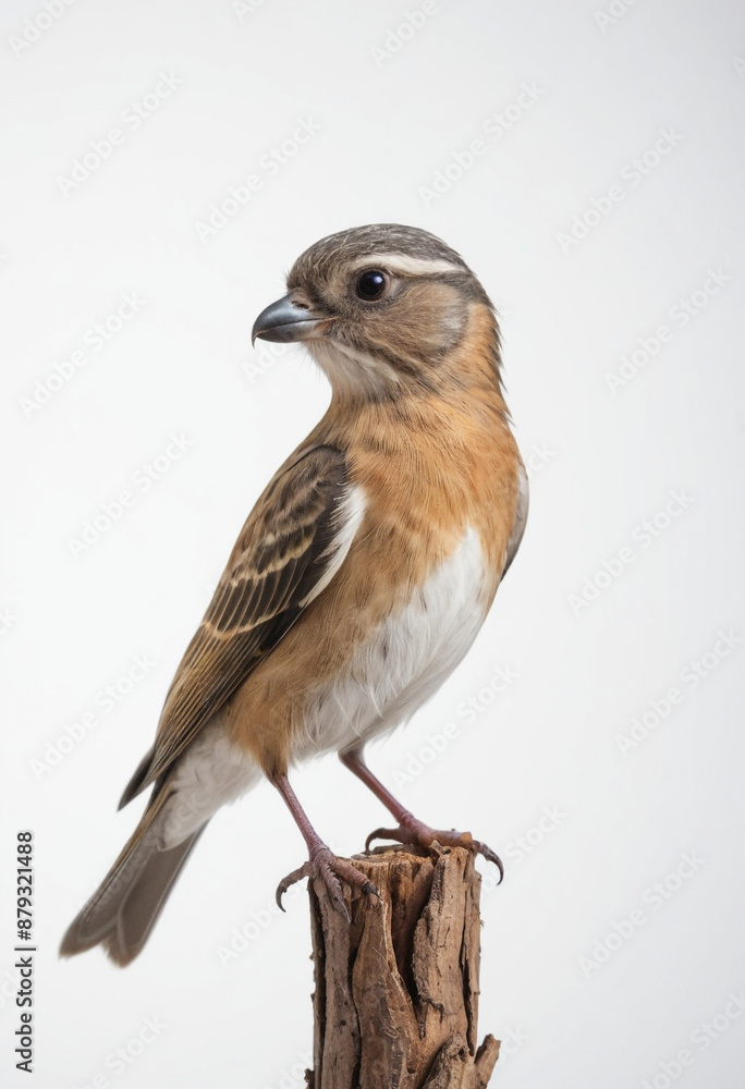 Fototapeta premium Birds, isolated on a white background in commercial photography