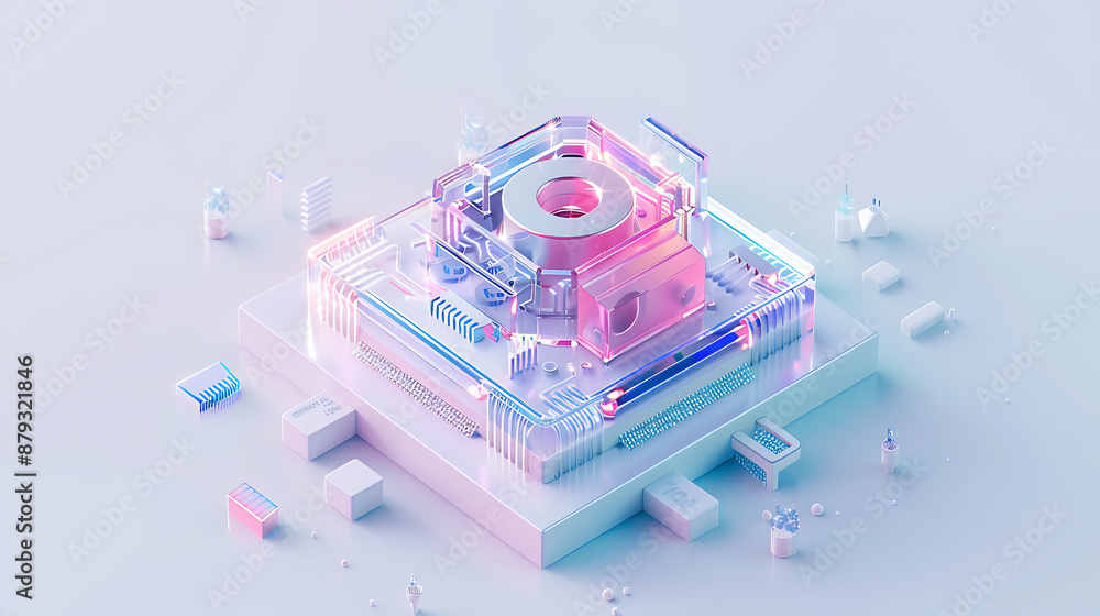 Obraz premium circuit banner