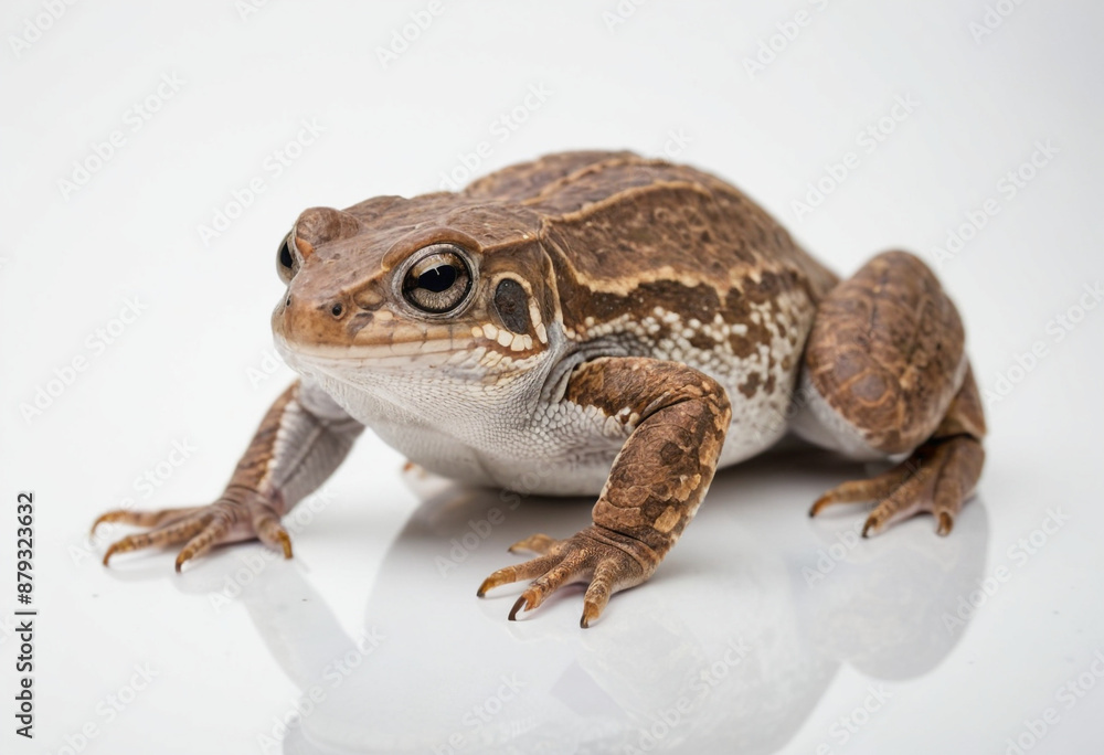 Reptiles, isolated on a white background in commercial photography Reptiles, isolated on a white background in commercial photography
