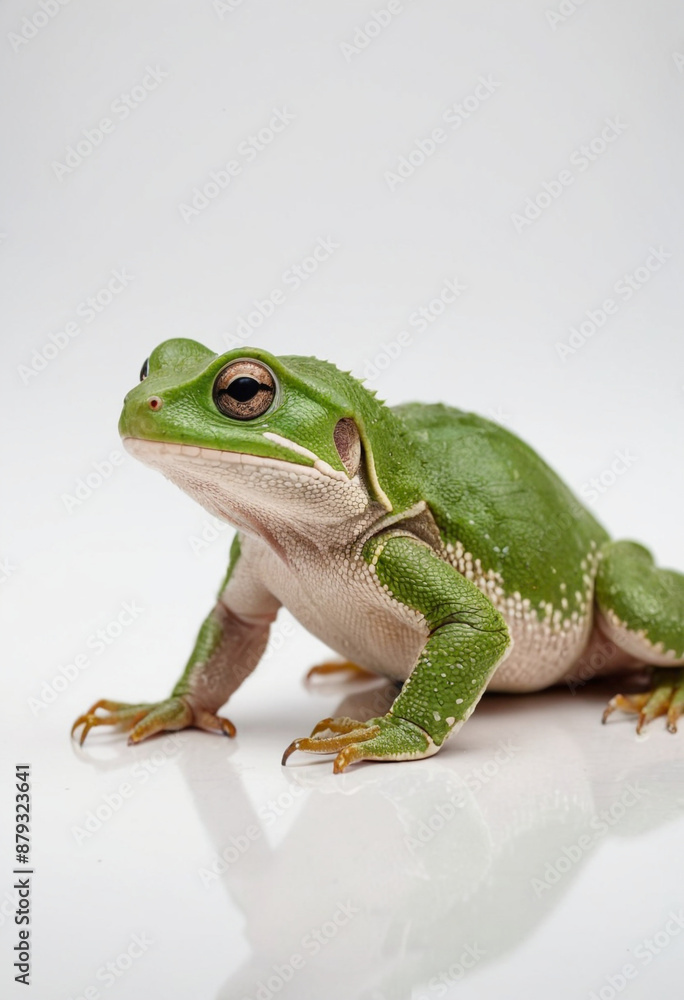 Reptiles, isolated on a white background in commercial photography Reptiles, isolated on a white background in commercial photography