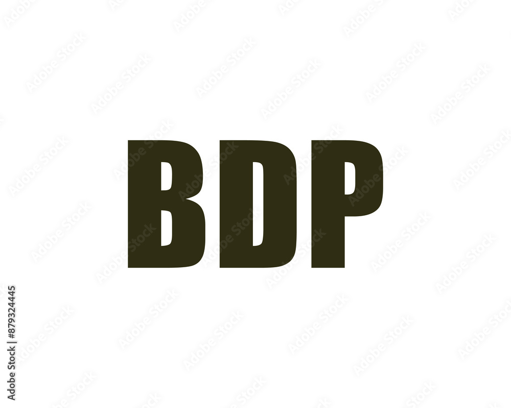 BDP logo design vector template. BDP logo design. BDP logo design vector template. BDP logo design.