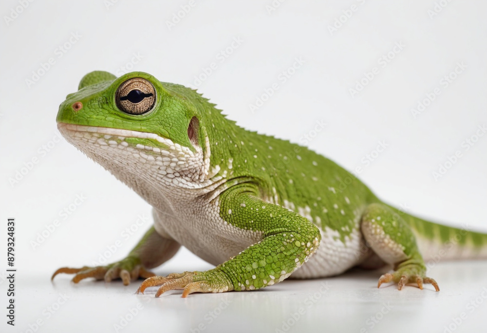 Lizard, isolated on a white background in commercial photography Lizard, isolated on a white background in commercial photography