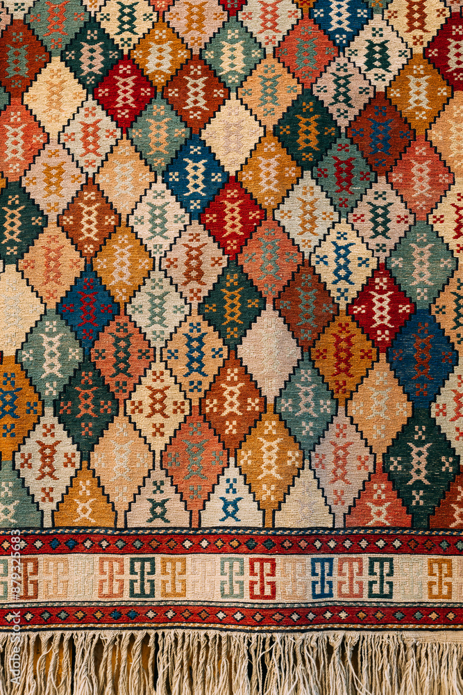 Oriental Persian Carpet Texture Background backdrop pattern. Oriental Persian Asian Carpets Background. east decor, oriental decoration backdrop, background